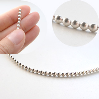 Hopealanka 925, *Puolihelmi*, leveys noin 3.25mm, pituus 3.25cm (10 helme)