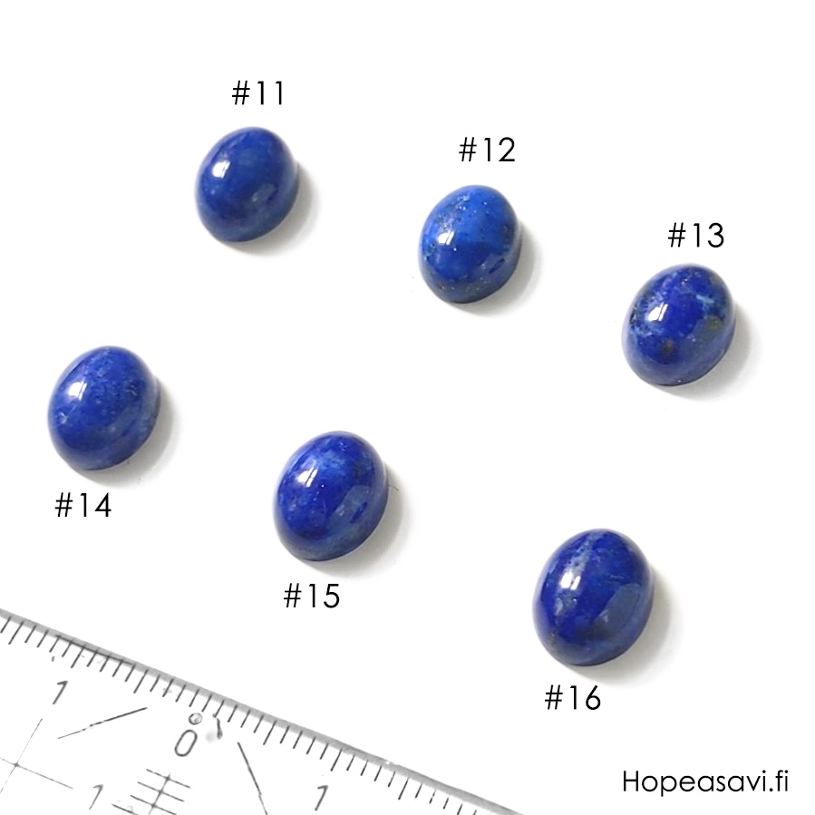 Lapis, kapussi, soikea 10x8mm, kuvassa #16, uniikki kivi