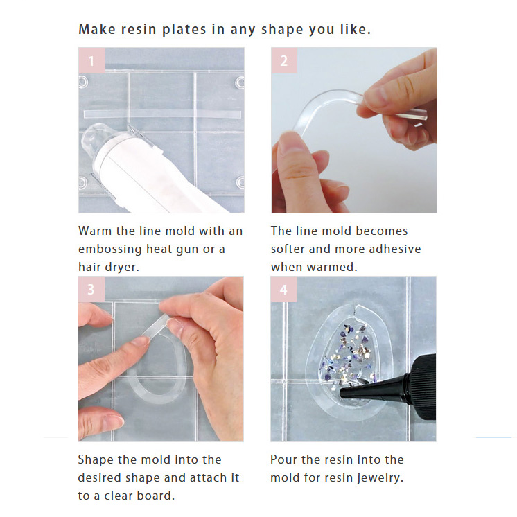  *Uutuus* Ty�kalusetti, ty�alusta ja 2 kpl l�mm�ss� muotoiltavaa reunusmuottinauhaa omien muotojen tekoon.