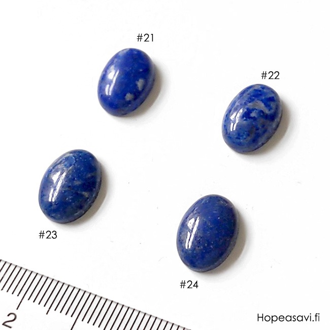 Lapis (Tumman sininen), kapussi, soikea 14x10mm, kuvassa #21, 1 kpl