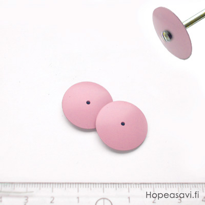 Kiillotuslaikka kaikille metalleille, hohkakivipitoinen silikoni, superhieno (pinkki), reuna kiilamainen, 22mm, 1kpl (ilman vartta)