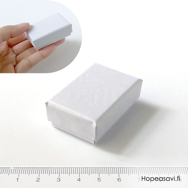 Korurasia, valkoinen, pehmustettu, 45x30x15mm, 1 kpl