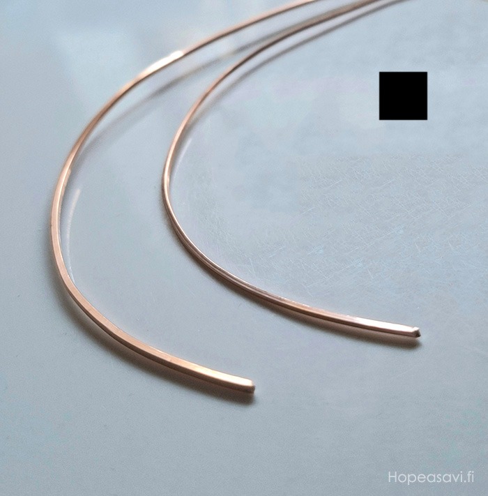   *Uutuus* Kuparilanka, NELI�LANKA, pehme�, 1.3x1.3mm, 50cm