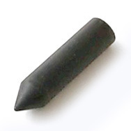 Kiillotuslaikka kaikille metalleille, hohkakivipitoinen silikoni, medium, musta 240, kyn�m�inen kiillotusk�rki, 5x16mm, 1 kpl (ilman ruuvikierrevartta)