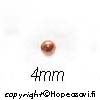 Helmi, kupari, py�re�, saumaton malli, 4mm, reik� 1.04 mm, noin 25 kpl