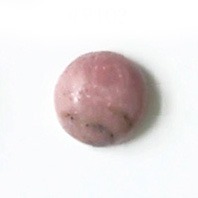 Rodoniitti, py�r�hiottu kapussi, ympyr� 10mm, tasainen tausta, kuvassa #103, uniikki kivi