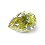  *Uutuus* Kuutiollinen Zirkonia, Peridotti, pryn muoto, 6x4mm, 1 kpl