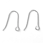   *Uutuus* Korvakoukku, Sterling hopeadublee, avonainen malli, langan paksuus noin 0.7mm, 1pari (2kpl)