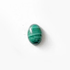 *Uutuus* Malakiitti, pyöröhiottu kapussi, vihreä, soikea 6x4mm, a/b laatu, 1kpl