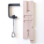  Sahausteline Extra, sahaustuki, V-muotoinen kolo, ruuvipuristin p�yt�asennusta varten