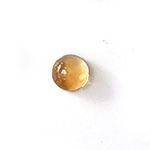  *Uutuus* Sitriini, pyrhiottu kapussi, ympyr 4mm, tasainen tausta, AAA-laatu, kullan keltainen, hunajainen svy, 1 kpl 