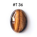 Tiikerinsilm�, py�r�hiottu kapussi, soikea, 18x13mm, kuvassa T36, laadukas valikoitu korukivi, 1 kpl